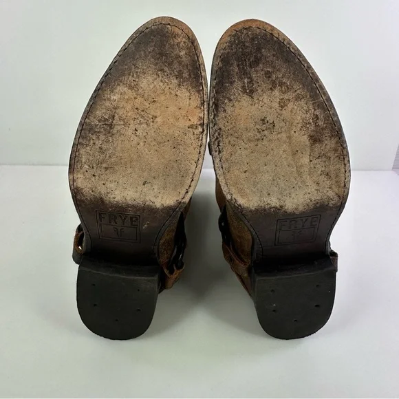Frye Women's Brown Riding Boots Wyatt Harness Size 9.5B - Picture 6 of 7
